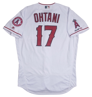 2019 Shohei Ohtani Game Used Los Angeles Angels Home Run Jersey Photo Matched To 6/27/19 (MLB Authenticated)